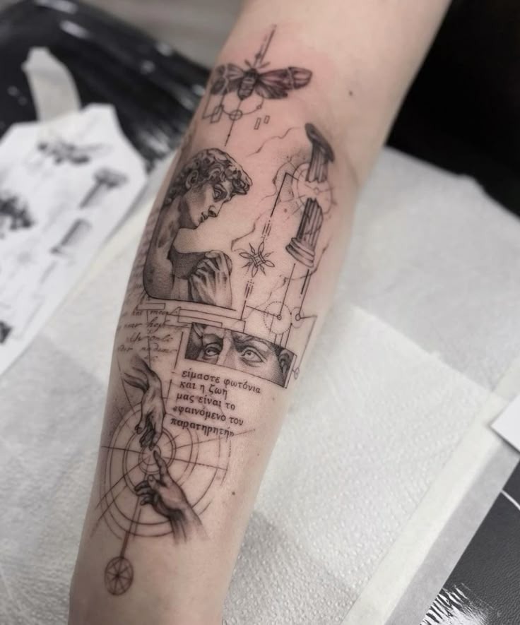 Greek Mythology Collage Tattoo Tattoo Design