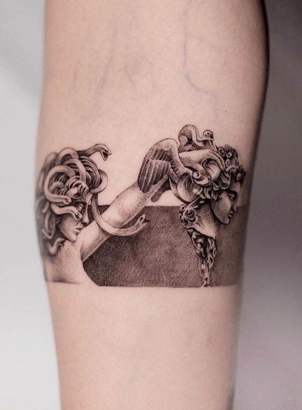 Medusa Band Tattoo Tattoo Design
