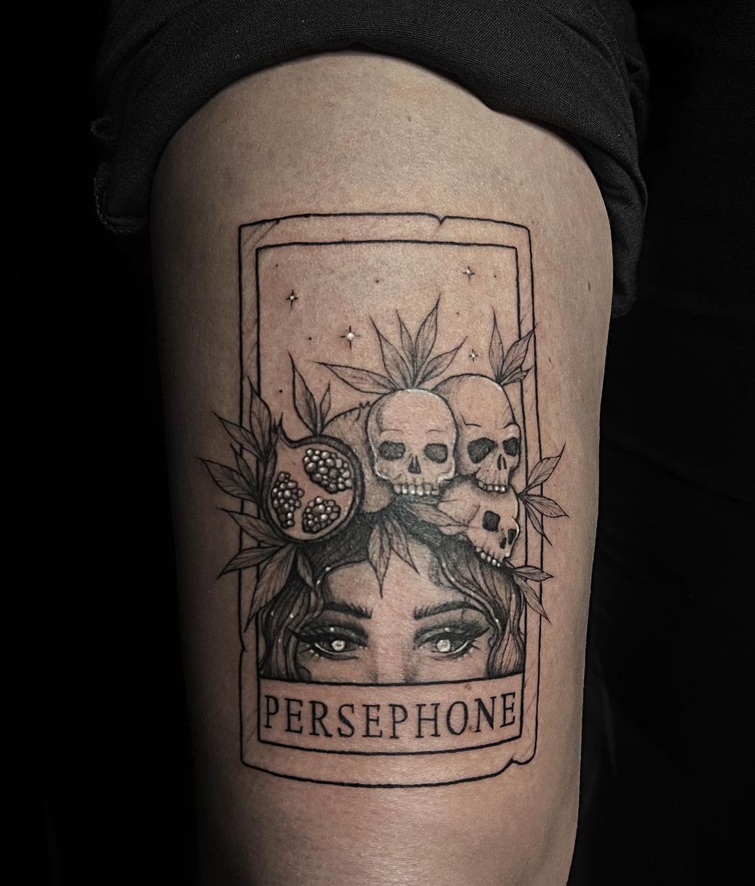 Persephone Symbolic Portrait Tattoo Tattoo Design