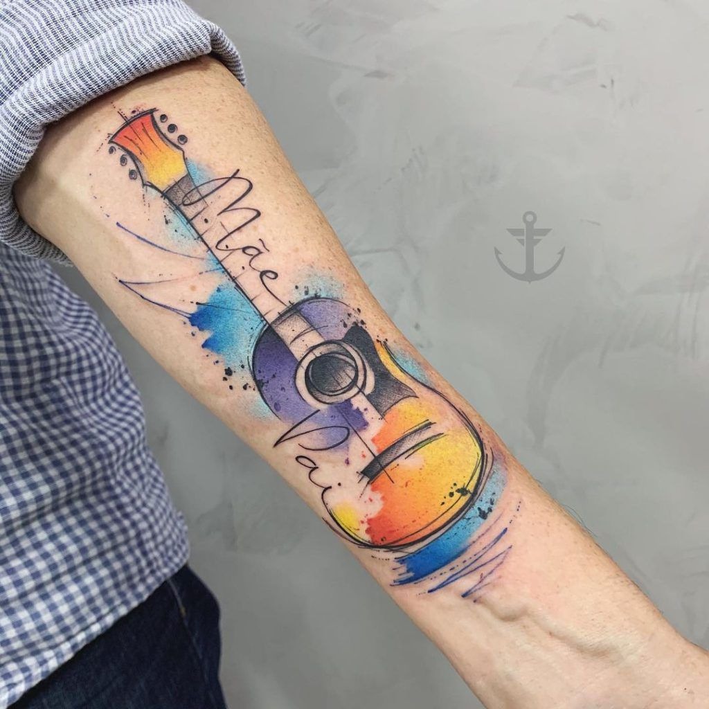 Traditional Electric Guitar Trust Music Tattoo Tattoo Design