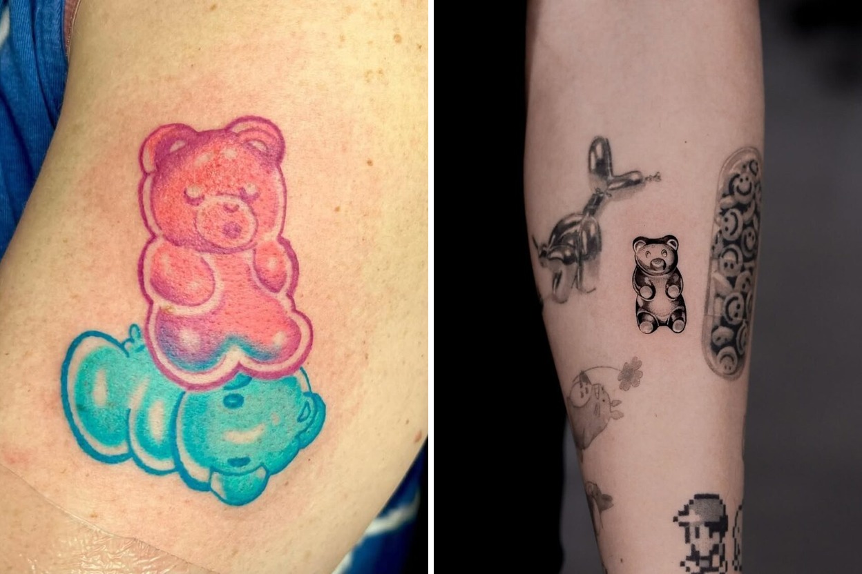Gummy Bear Tattoo Ideas That Demand Attention and Admiration Featured Lookbook Collage