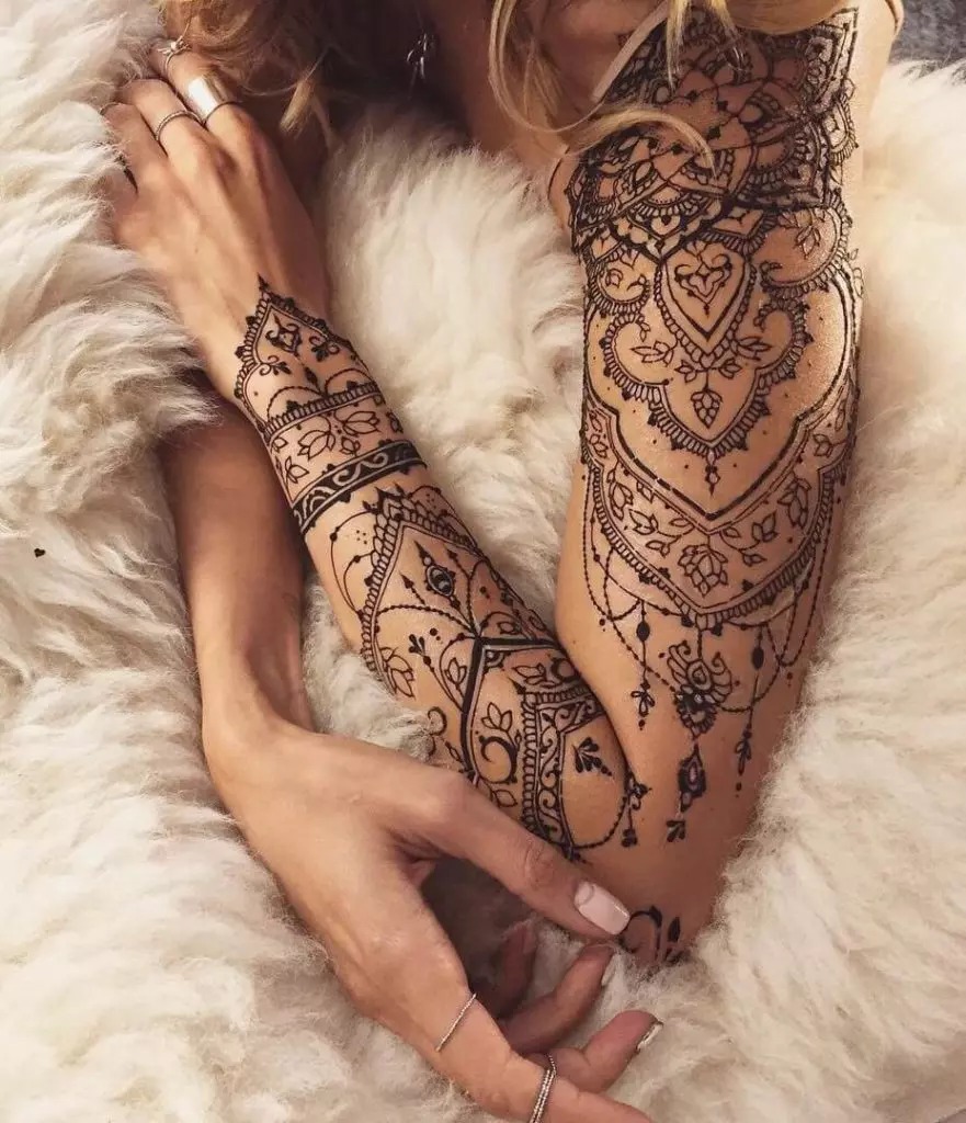 Ornamental Mandala Sleeve Tattoo Design
