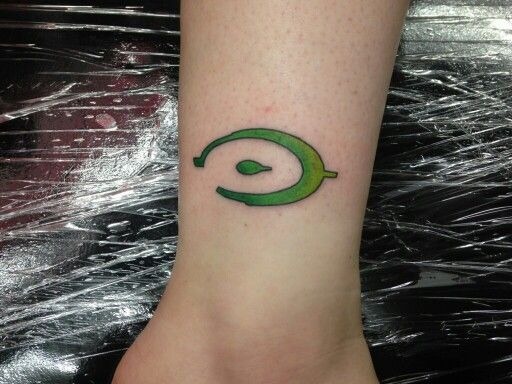 Tiny Halo Logo Wrist Tattoo Tattoo Design