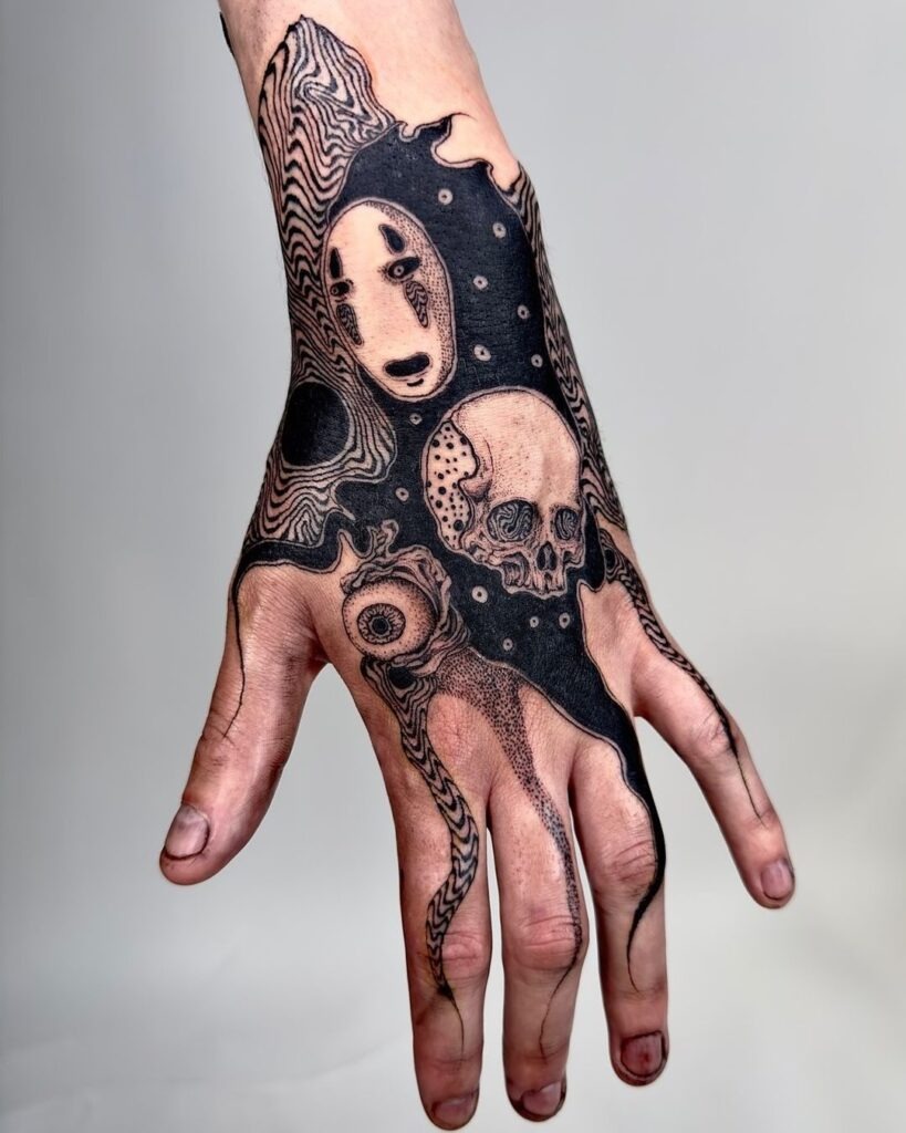 Surreal Nightmare Hand Tattoo Design Tattoo Design