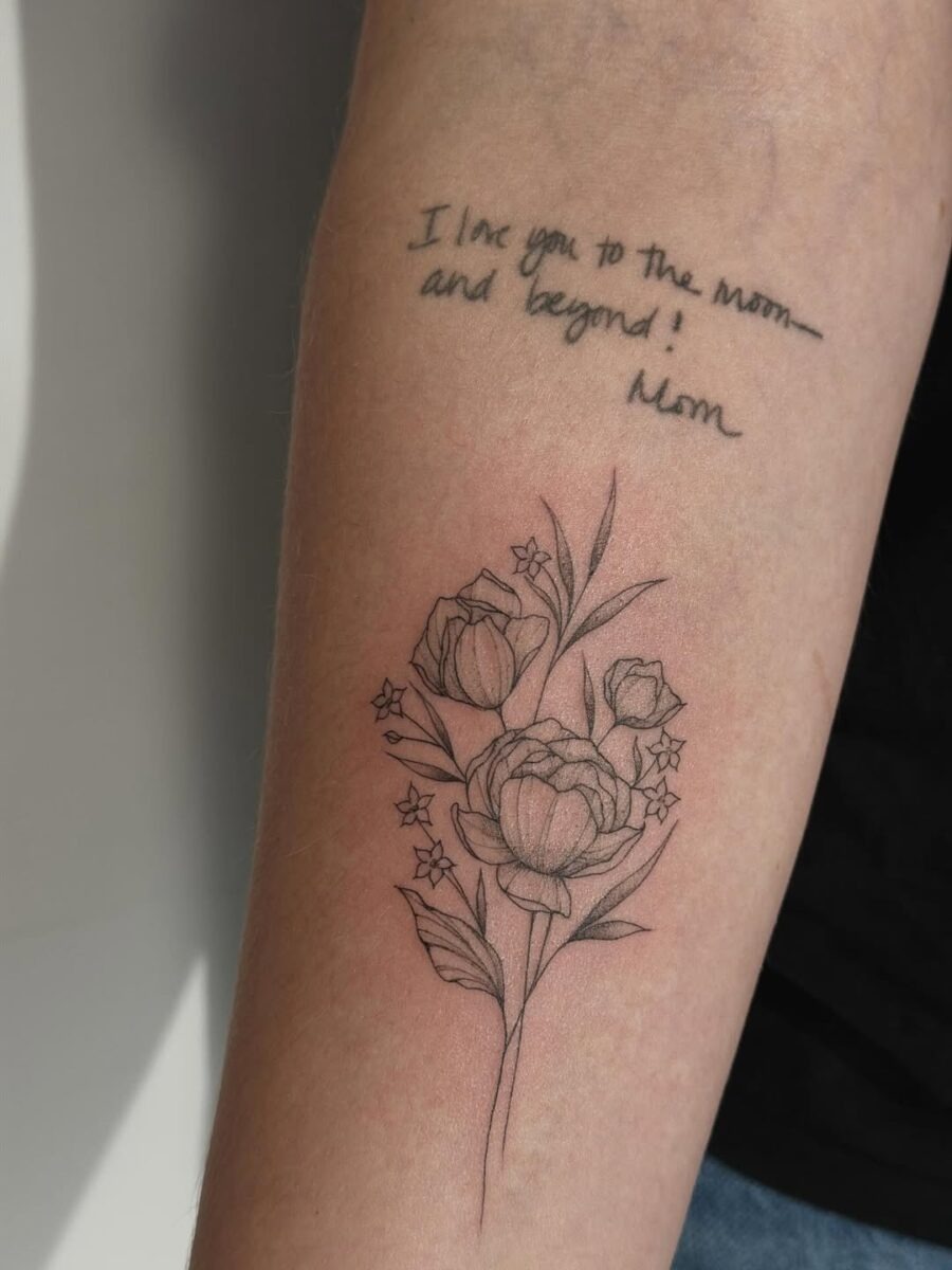 A heartfelt mother's love expressed in ink Tattoo Design