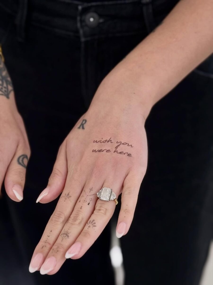 Expressive tattoo capturing a heartfelt sentiment Tattoo Design