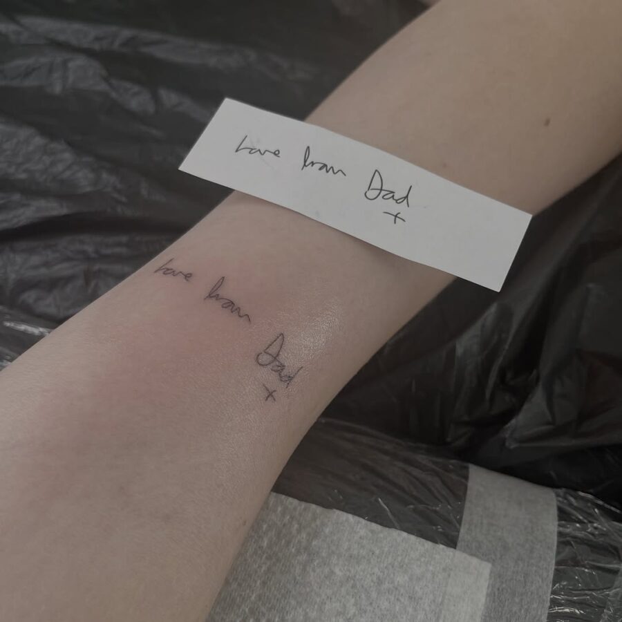 Personalized touch in heartfelt tattoo design Tattoo Design