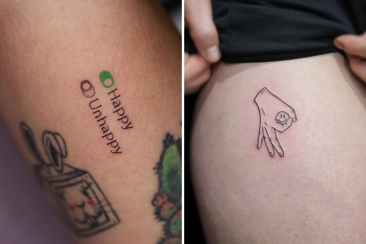 35+ Happy Tattoo Ideas & Inspiration Featured Lookbook Collage