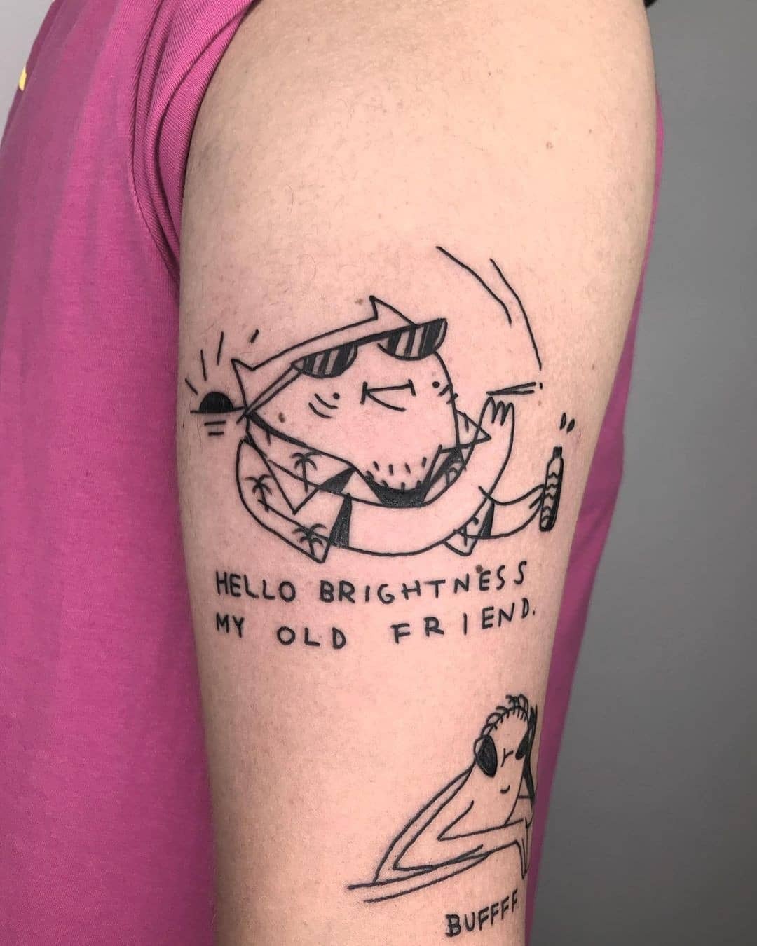 Whimsical tattoo capturing joyful vibes Tattoo Design