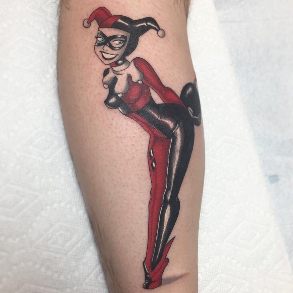Classic Harley Quinn Cartoon Tattoo Tattoo Design