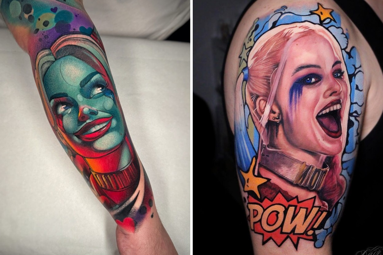 50+ Harley Quinn Tattoo Ideas That Show Her Style and Fearless Spirit Featured Lookbook Collage