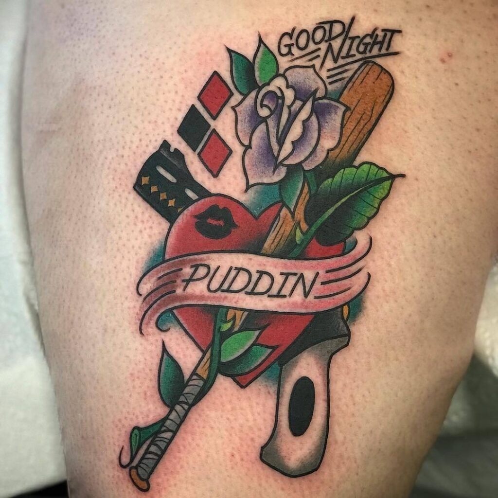 Harley Quinn Symbolic Tribute Tattoo Tattoo Design