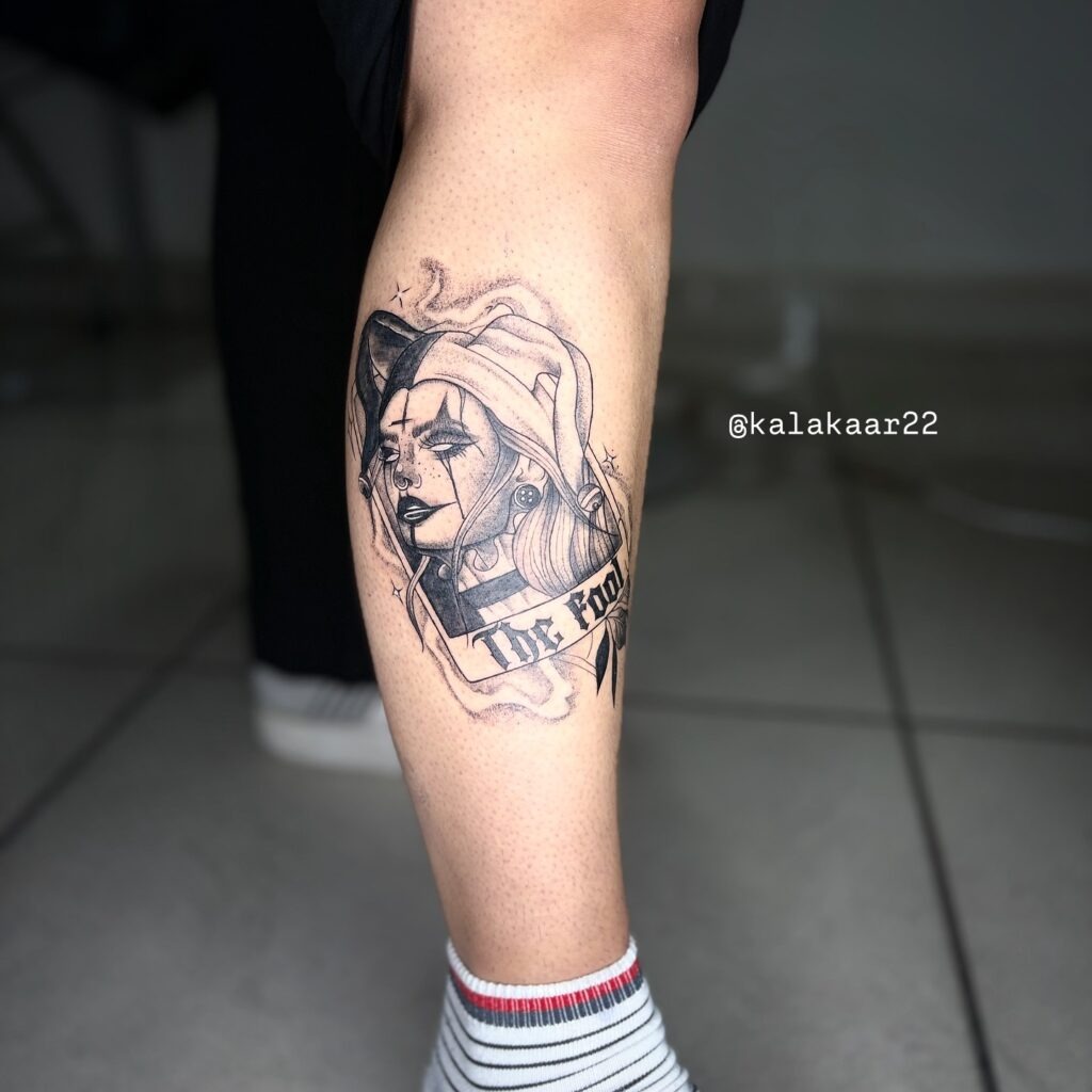 Harley Quinn Tarot Card Style Tattoo Tattoo Design