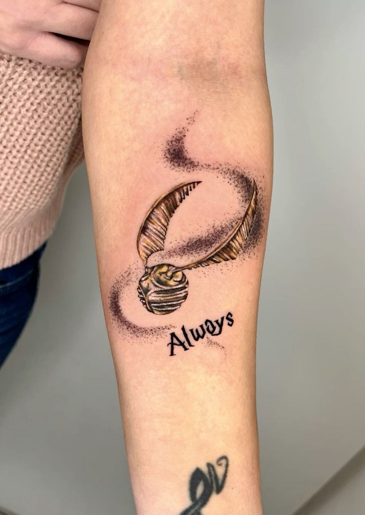 Golden Snitch Always Tattoo Tattoo Design
