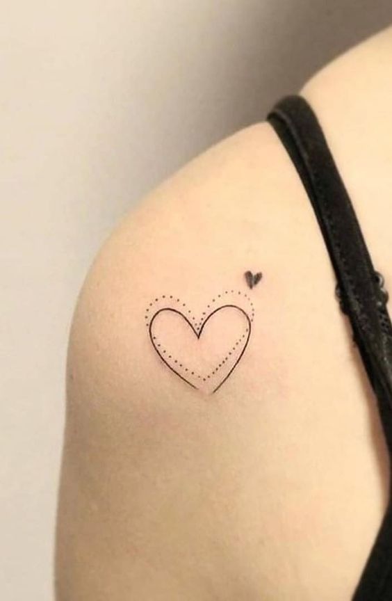 Double Heart Tattoo for Double Fun Tattoo Design