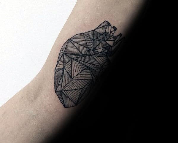 Geometric Criss Cross Tattoo Design for the Symmetry Lovers Tattoo Design