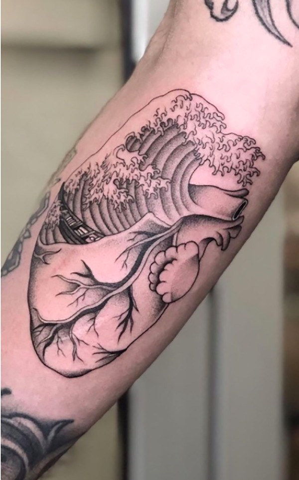 Heart-Meets-Nature for the Soulful Mind Heart Tattoo Tattoo Design