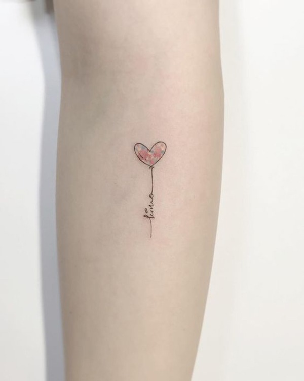 Heart of a String with the Freedom of Flying Heart Tattoo Tattoo Design