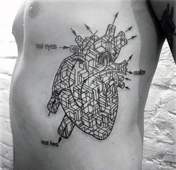 Real Lies Maze Heart Tattoo for Your Explorer Soul Tattoo Design