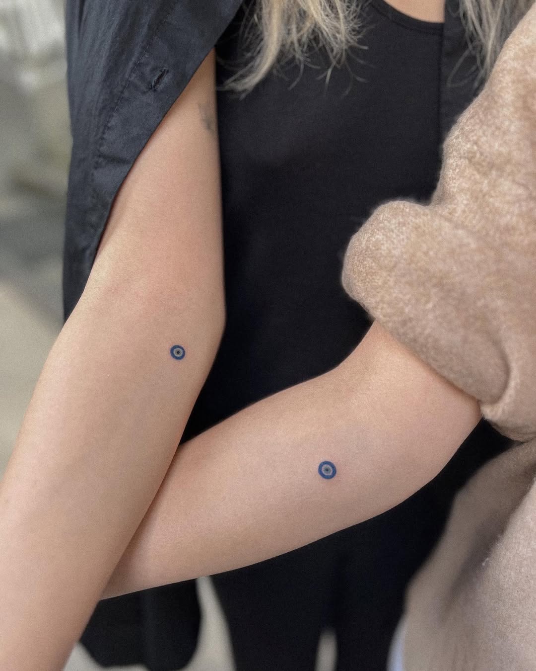 Adorable ghost tattoos symbolizing sisterhood Tattoo Design