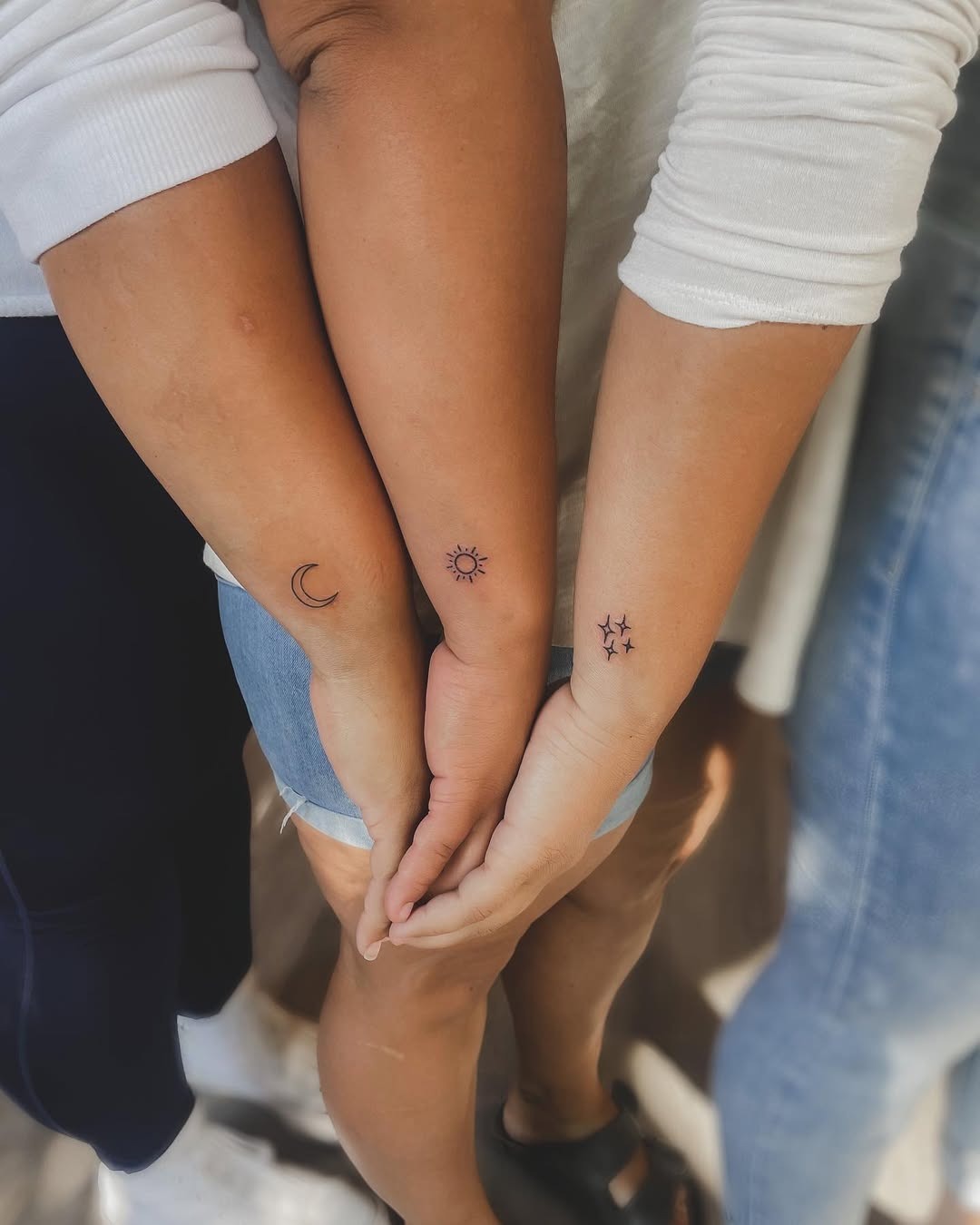 Bold tattoos celebrating sisterly bonds Tattoo Design