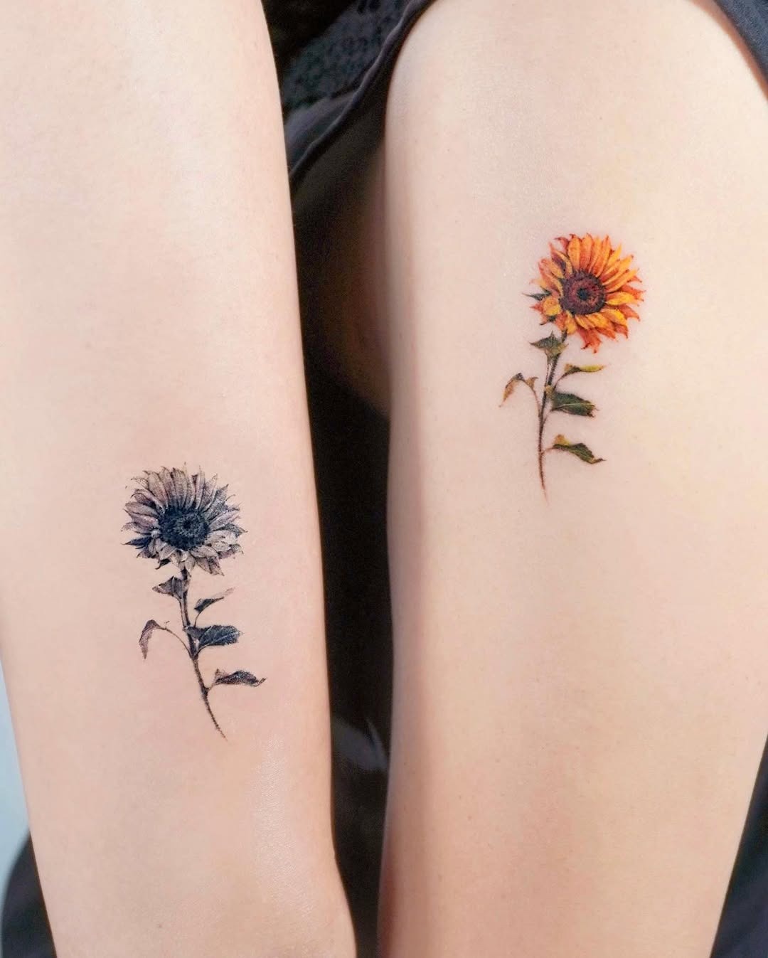 Colorful rainbow flags celebrating sisterhood. Tattoo Design