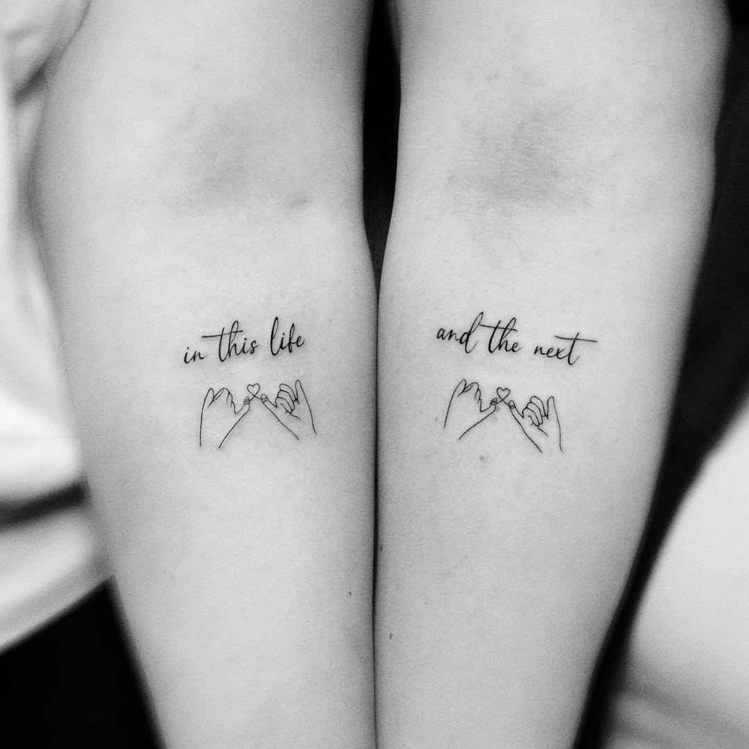 Meaningful sister bond tattoo design Tattoo Design