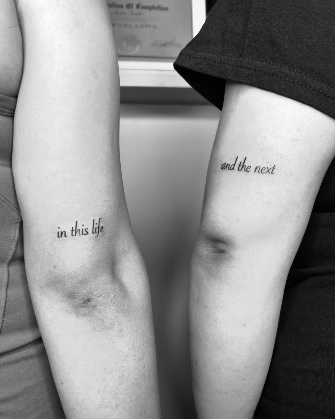 Sisters' Tattoos Symbolizing Eternal Connection Tattoo Design