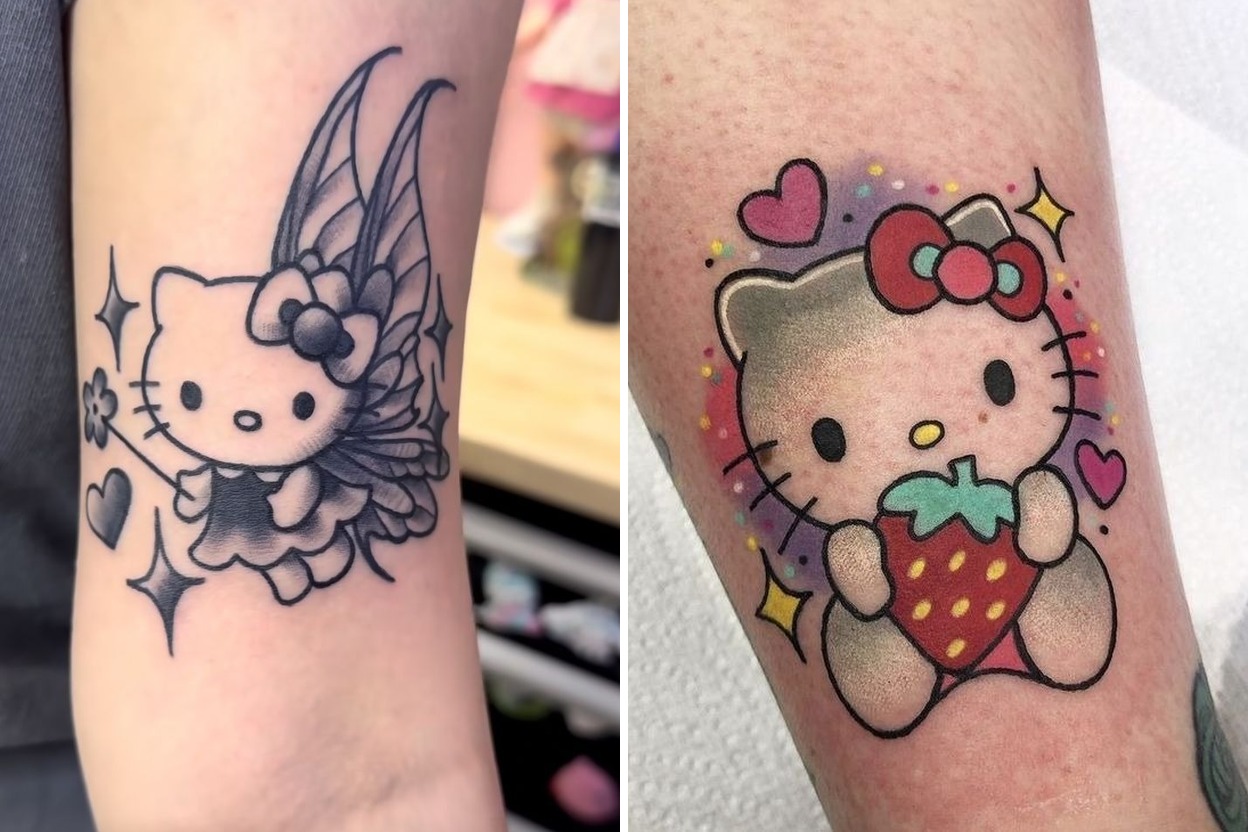 26 Cute Hello Kitty Tattoo Ideas Filled With Charm And Playful Personality Featured Lookbook Collage