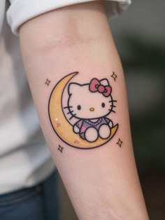 Hello Kitty Crescent Moon Tattoo Tattoo Design
