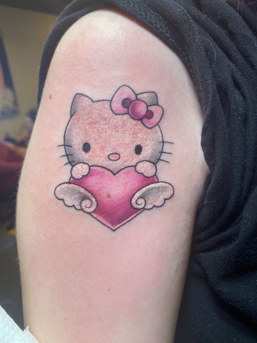 Hello Kitty Winged Heart Tattoo Tattoo Design