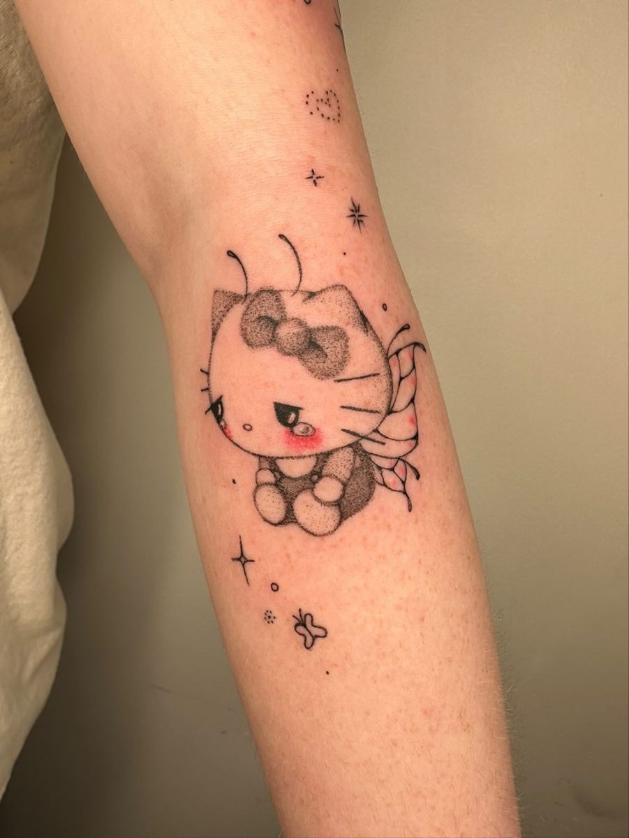 Moody Fairy Hello Kitty Tattoo Tattoo Design