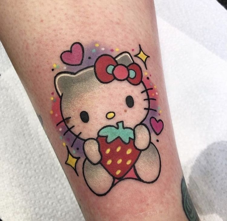 Strawberry Hello Kitty Tattoo Tattoo Design
