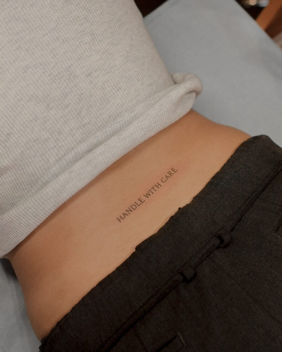 Subtle yet impactful hidden tattoo statement Tattoo Design
