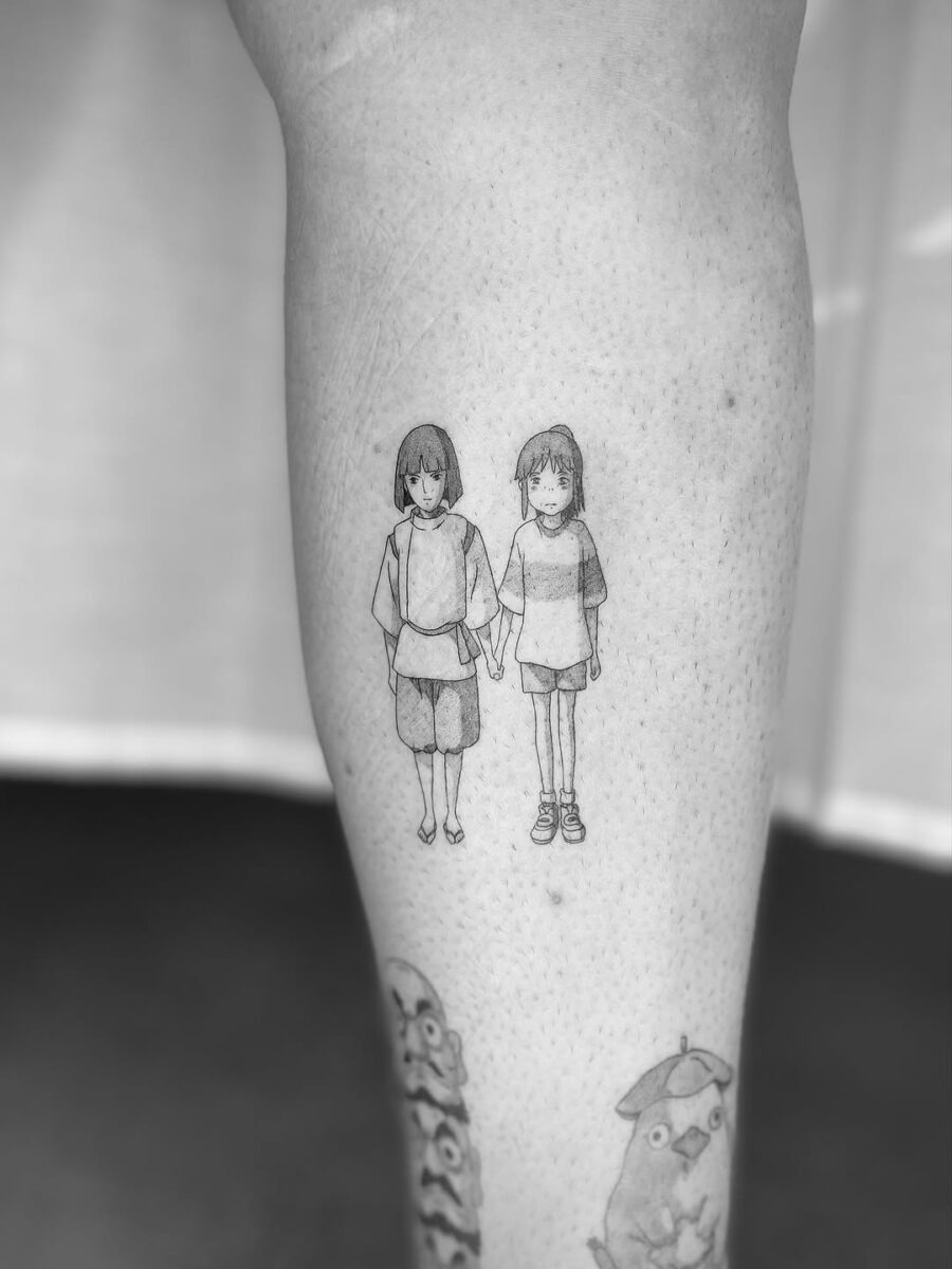 Adorable kids holding hands in adorable tattoo Tattoo Design