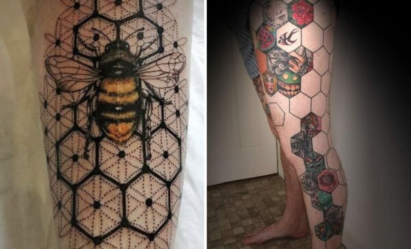 31+ Honeycomb Tattoo Ideas & Inspiration