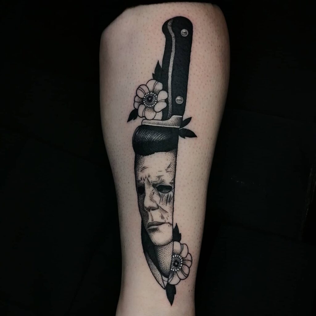 Billy the Puppet on Tricycle Tattoo Tattoo Design