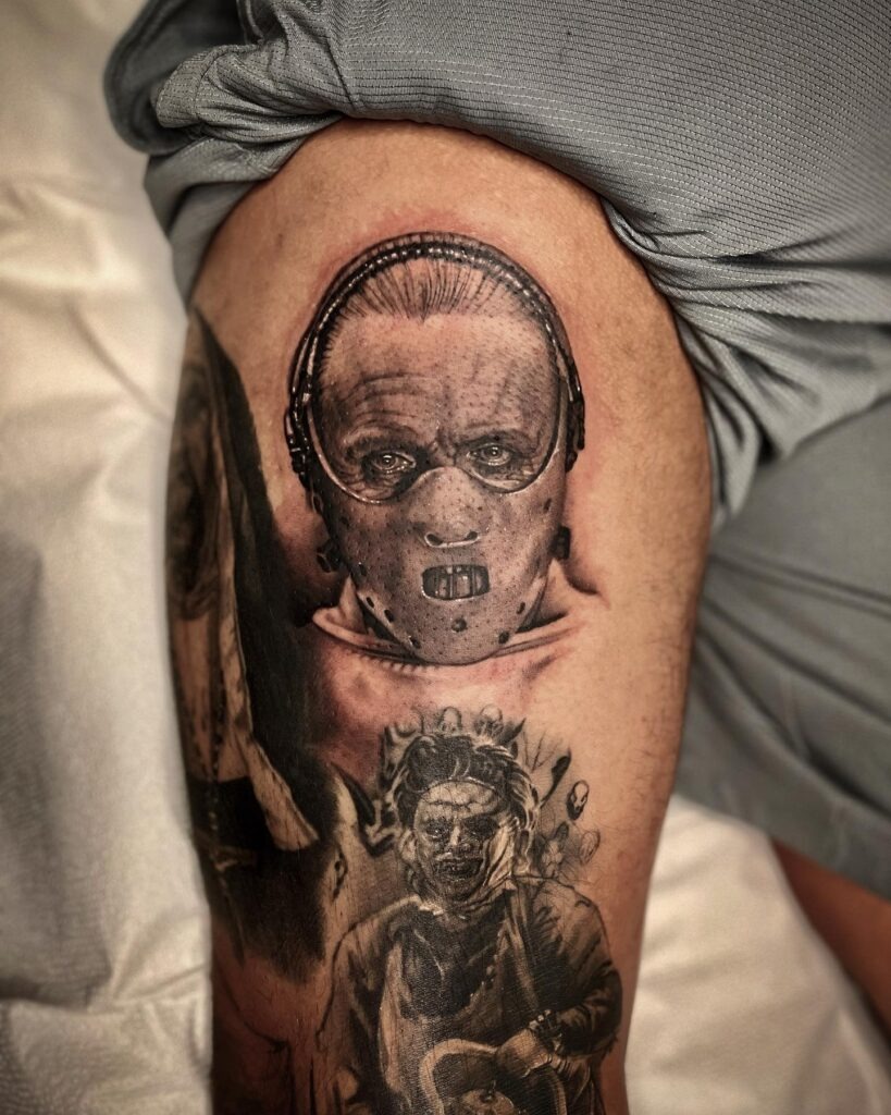 Chucky and Pennywise Cherry Heads Tattoo Tattoo Design