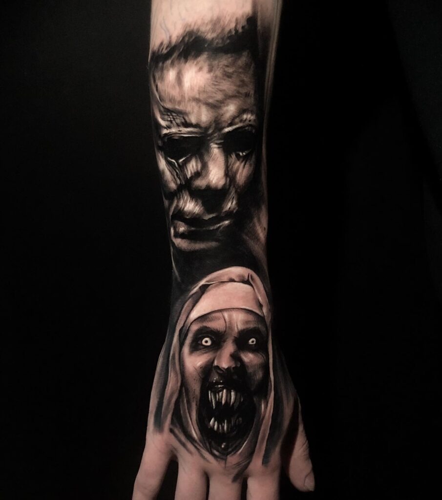 Jigsaw Puzzle Horror Tattoo Tattoo Design