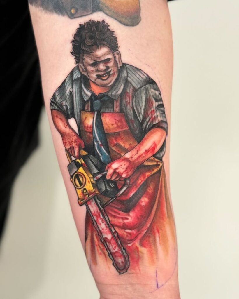 Psycho Knife Horror Tattoo Tattoo Design
