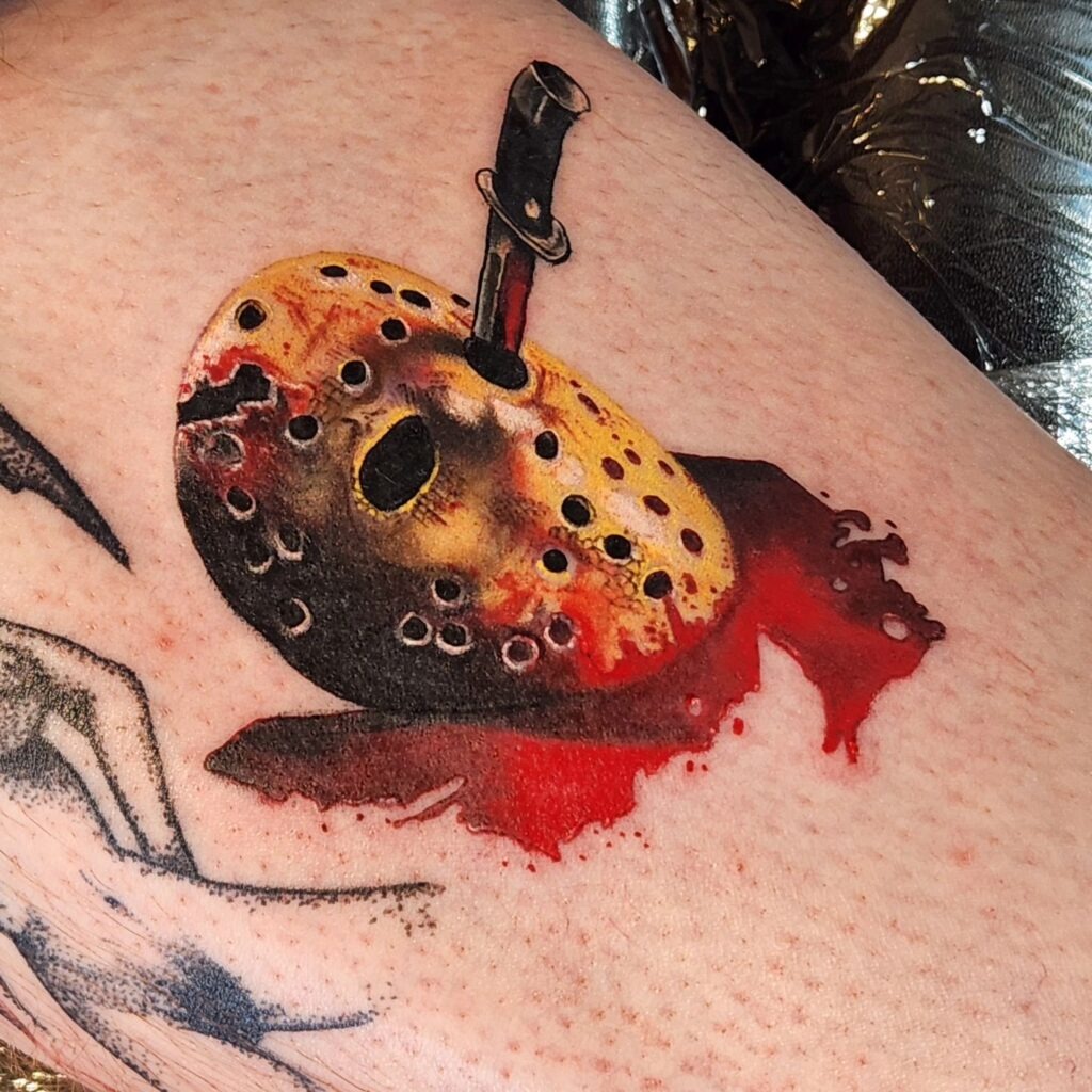 Samara Crawling Out of TV Tattoo Tattoo Design