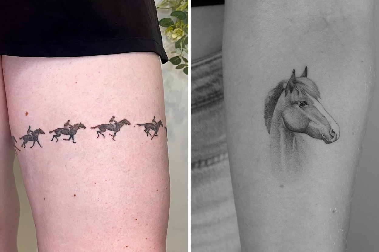 26+ Horse Tattoo Ideas With Inspiring Artistic Placement Featured Lookbook Collage