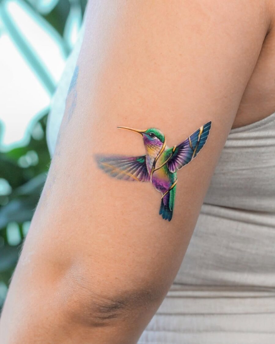 Stunningly Realistic Hummingbird Tattoo Design Tattoo Design
