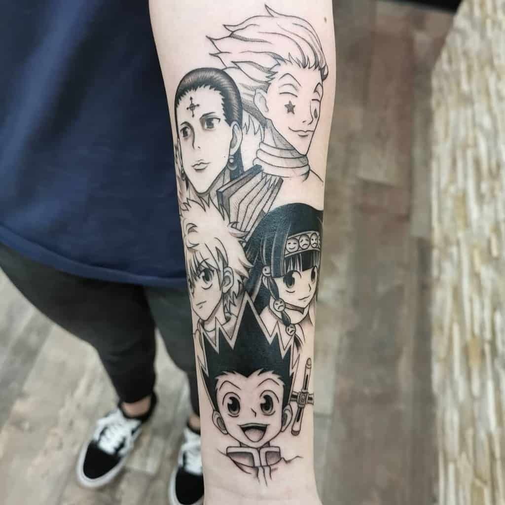 Dual Energy - Gon and Killua Contrast Tattoo Design