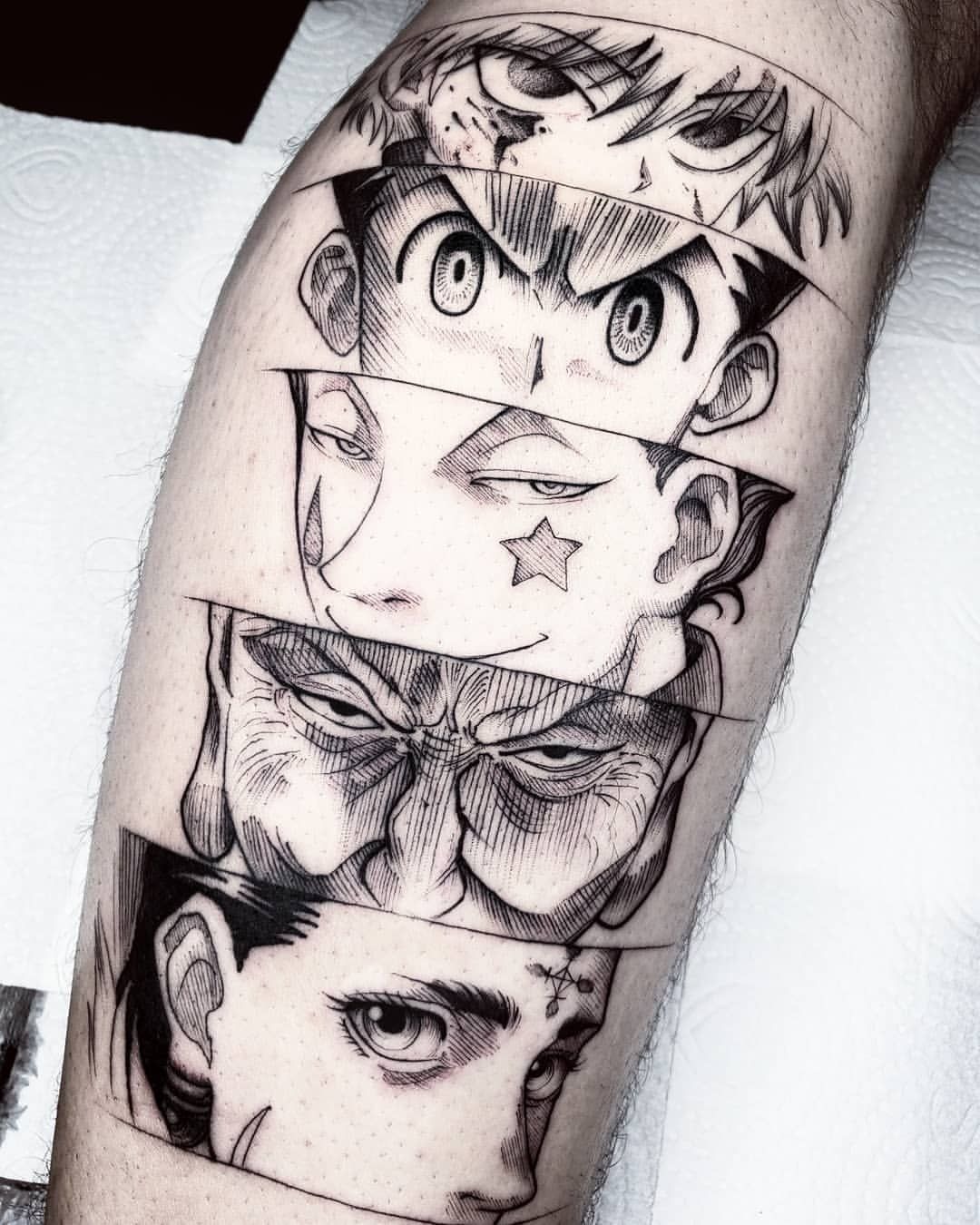 Quiet Loyalty - Shizuku and Emotional Contrast Tattoo Design