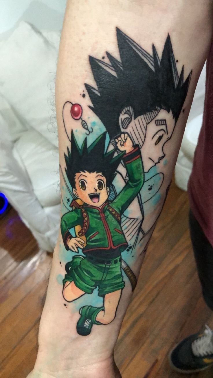 Shared Promise - Matching Gon and Killua Tattoos Tattoo Design
