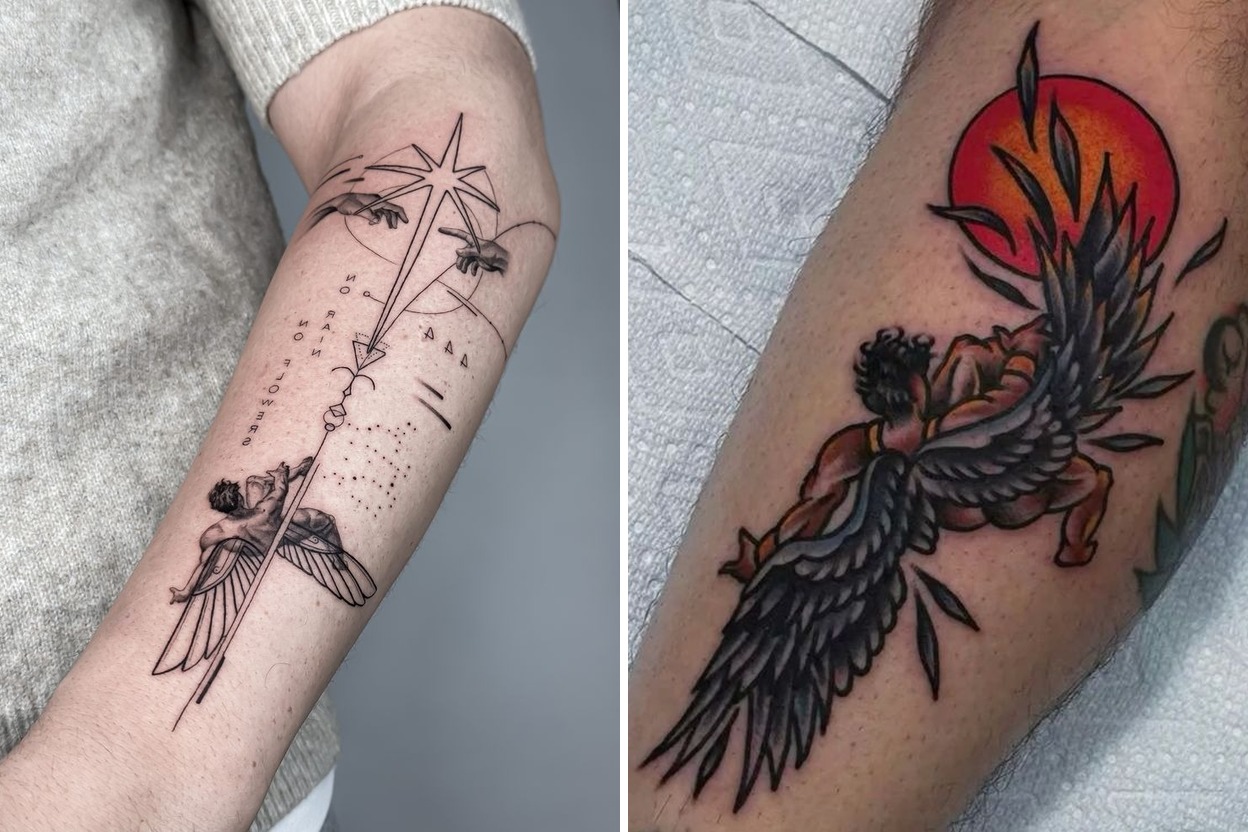 27+ Icarus Tattoo Ideas That Stand Out with Effortless Elegance Featured Lookbook Collage