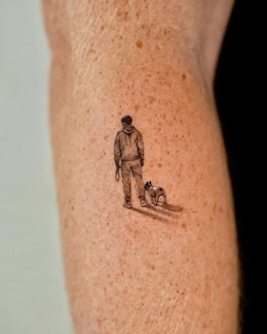 A heartfelt tribute tattoo for dog lovers Tattoo Design