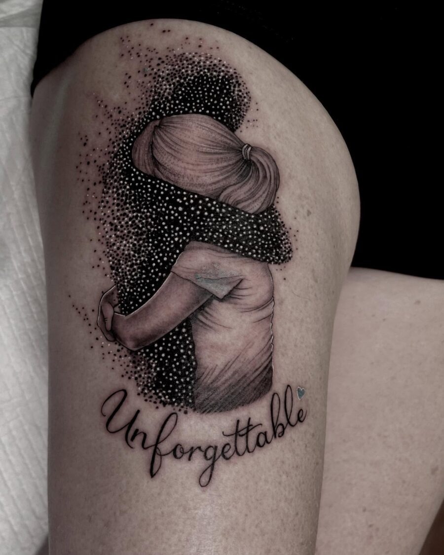 A touching tribute to everlasting love. Tattoo Design