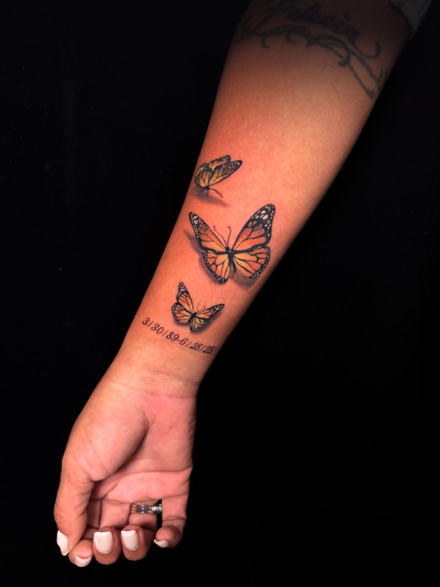 Colorful butterfly tattoos for cherished memories Tattoo Design